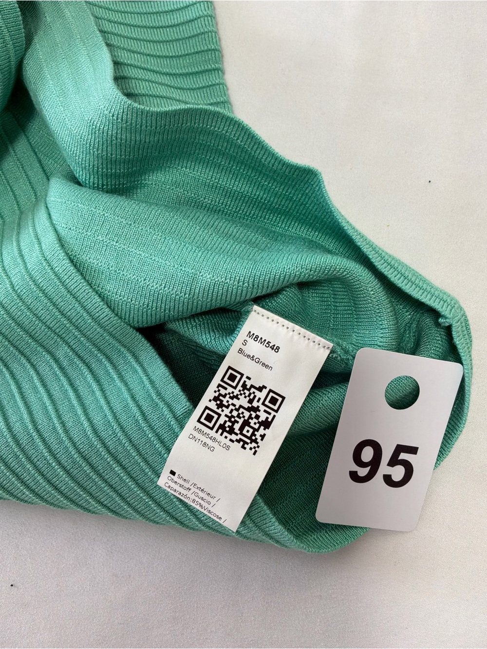 Imily Bela Ribbed Square-Neck Tank Top in Mint Green - Picture 2 of 8